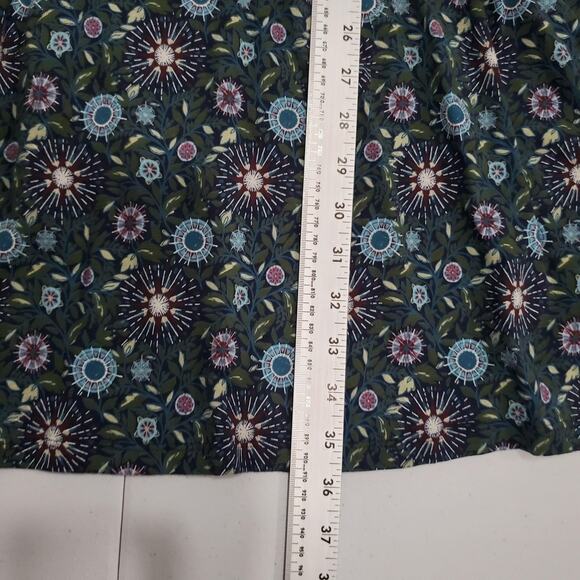 Seasalt Cornwall Dress Womens 8 Petite Blue Green Floral Organic Cotton A Line - Picture 5 of 8